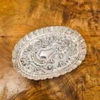 Antique sterling silver oval vide poche trinket dish, Antiek en Kunst