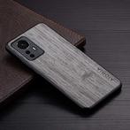 Xiaomi 12S Leren Hoesje - Shockproof Case Cover Hout Patroon, Nieuw, Verzenden
