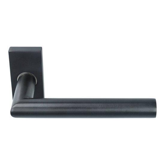 Deurkruk Wendy op rechthoekig rozet PVD gunmetal, Doe-het-zelf en Bouw, Hang- en Sluitwerk, Ophalen of Verzenden