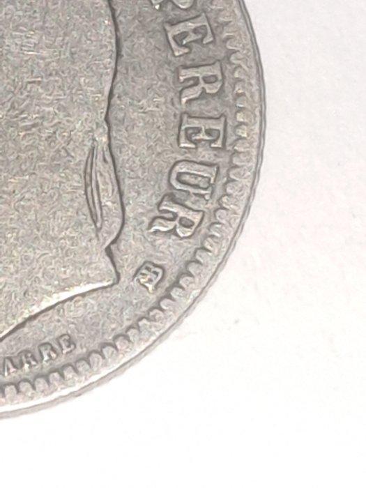 Frankrijk. Napoléon III. 1 Franc 1868-BB, Strasbourg., Postzegels en Munten, Munten | Europa | Euromunten