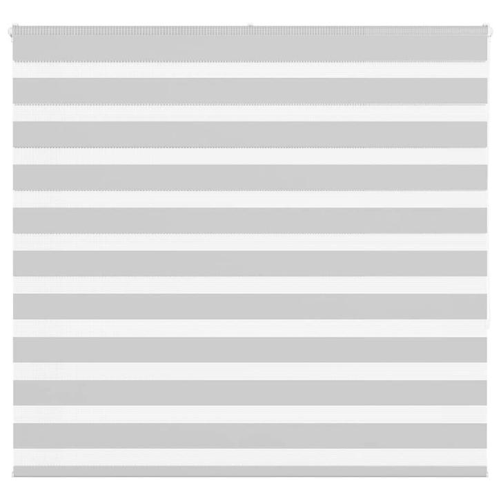 Zebra Rolgordijn 160x150 lichtgrijs | Retour Deal 68% Kor..., Huis en Inrichting, Stoffering | Gordijnen en Lamellen, Grijs, Nieuw