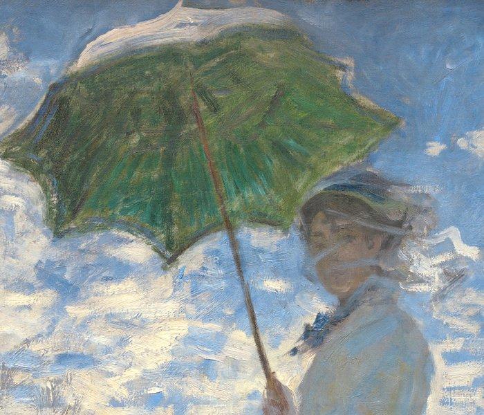 Claude Monet (after) - Woman with a Parasol, 1875 - Big Size, Antiek en Kunst, Curiosa en Brocante