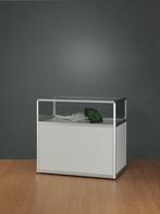 *TIP*  Luxe vitrinekast aluminium 108,4 cm met blok, Articles professionnels, Ophalen of Verzenden