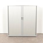 Gispen roldeurkast, aluminium, 130 x 120 cm, incl. 2 legb..., Ophalen of Verzenden, Gebruikt