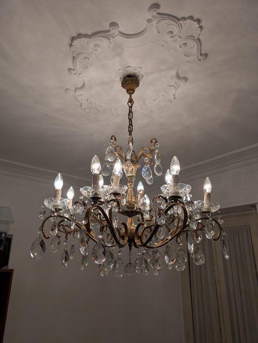 Kroonluchter - Kristal - Gigante goudafwerking, Antiquités & Art, Antiquités | Autres Antiquités