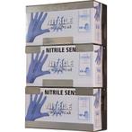 Triple supp. mural pour gants en acier inox, avec ressort -