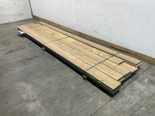 Veiling - 70x Steigerplank old look gedroogd 400x19,5x3cm, Doe-het-zelf en Bouw, Hout en Planken