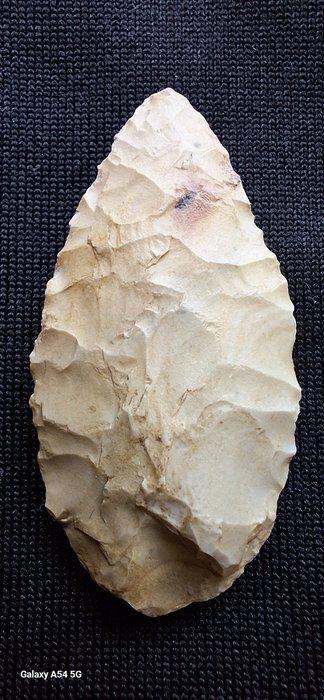 Paleolithisch Vuursteen biface miniature mousterien silex, Antiquités & Art, Antiquités | Autres Antiquités