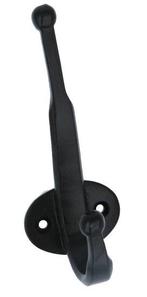 Kapstokhaak ijzer zwart 125 mm, Nieuw, Ophalen of Verzenden