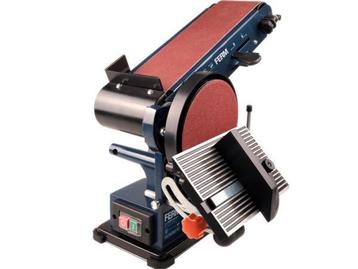 Veiling - FERM BGM1022 Tafel  Schijf bandschuurmachine, Doe-het-zelf en Bouw, Nieuw