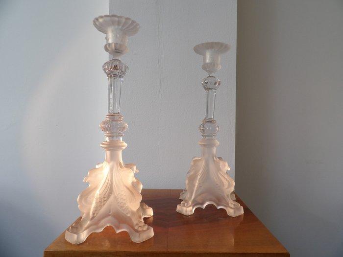 Val Saint Lambert - Charles Graffart - Kandelaar Griffon (2), Antiek en Kunst, Kunst | Designobjecten