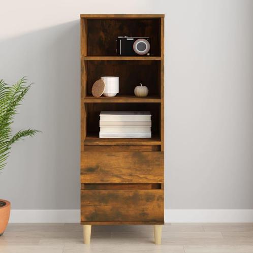vidaXL Hoge kast 40x36x110 cm bewerkt hout gerookt eiken, Huis en Inrichting, Kasten | Dressoirs, Nieuw, Verzenden