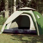 vidaXL Tente de camping à dôme 4 personnes vert, Caravans en Kamperen, Tenten