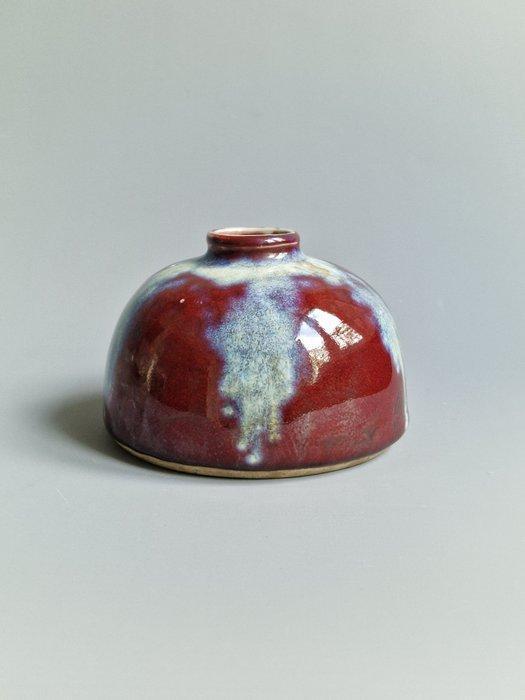 Pot - Geleerdenobject Chinese porselein vlamglazuur, Antiek en Kunst, Antiek | Overige Antiek