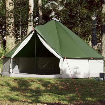 vidaXL Tente familiale tipi 12 personnes vert disponible aux enchères