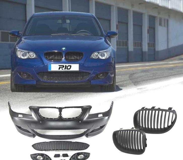 PARE CHOCS + CALANDRES POUR BMW E60 03-07 LOOK M5 PDC SRA, Auto-onderdelen, Carrosserie, Verzenden