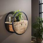 Liv Étagère Murale Industrielle 50 cm - Bois | PRIX BAS