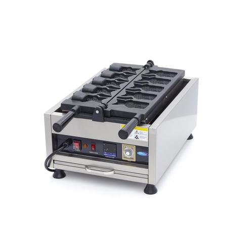 Wafelijzer - 5 Stuks - Taiyaki / Visvorm - Draaibaar -, Elektronische apparatuur, Wafelijzers, Nieuw, Verzenden