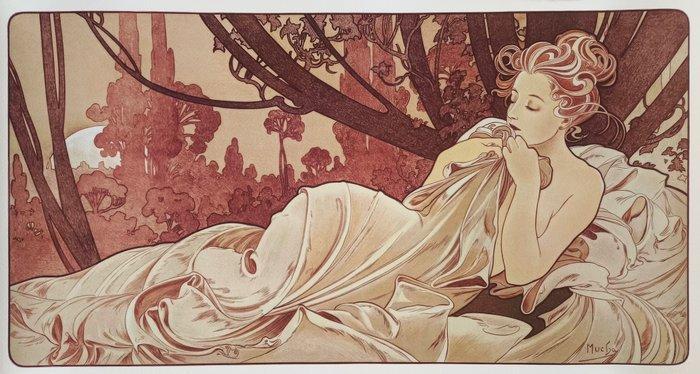 Alphonse Mucha (1860-1939) (after) - Dusk, 1899, Huis en Inrichting, Overige Huis en Inrichting