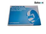 Instructie Boek Honda VT 750 DC Black Widow 2000-2003, Motoren, Verzenden, Gebruikt