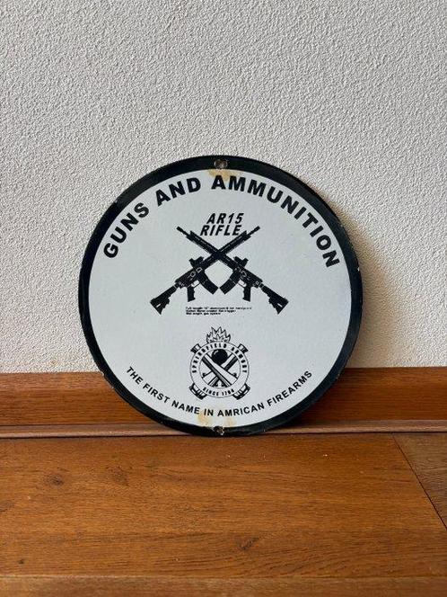 États-Unis - Publicité en émail du Springfield Armory. -, Verzamelen, Militaria | Algemeen