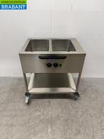 RVS Hupfer Verrijdbare Bain Marie Wagen 2 x 1/1 GN 230V, Articles professionnels, Ophalen of Verzenden