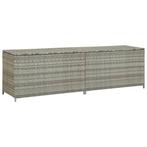 vidaXL Tuinbox 200x50x60 cm poly rattan grijs, Tuin en Terras, Verzenden, Nieuw