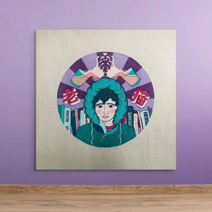 Ine Agresta - Distractor #1, Antiquités & Art, Art | Peinture | Moderne