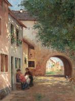 Richard Lipps (1857-1926) - Eingang ins Stadtmauer - no, Antiek en Kunst