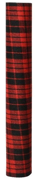Decostof tafelloper tartan schotse ruit rood zwart polyester
