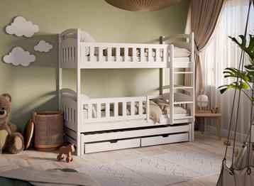 Stapelbed met Lade Bas - 3-persoons | Wit 80 x 160 beschikbaar voor biedingen