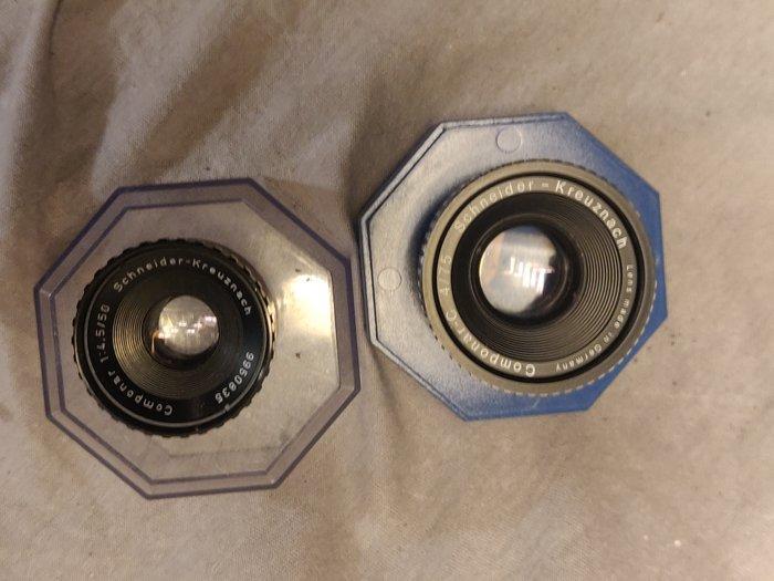 Schneider Kreuznach Componar-C 4/75mm + Componar 4.5/50mm |, Audio, Tv en Foto, Fotocamera's Analoog