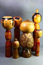 Hout - (6) Grote Sosaku Kokeshi Pop Masao Watanabe - Shwa