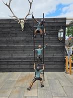 Statue, Bronze: XXL ladder with Children - 231 cm - Bronze -, Antiek en Kunst