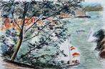 Michele Cascella (1892-1989) - Vista Su Portofino, Antiek en Kunst