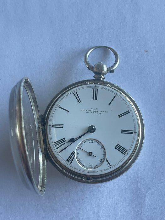 J. H. Willoughby - Semi-caldeirão em prata com movimento de, Handtassen en Accessoires, Horloges | Heren