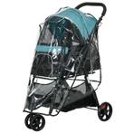 TRUUSK Opvouwbare Pet Buggy - Hondenbuggy met Regenhoes - 2, Verzenden, Nieuw