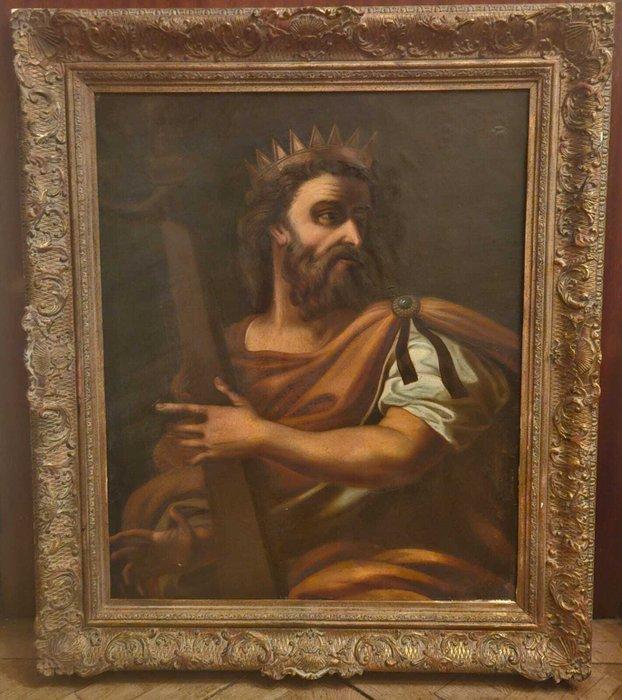 Europese school (XIX) - El Rey David - NO RESERVE, Antiek en Kunst, Kunst | Schilderijen | Klassiek