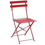 Opklapbare Stoelen | Staal | Red | In-/Outdoor | 2 Stuks |, Zakelijke goederen, Verzenden, Nieuw in verpakking