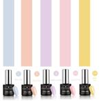 Cosmetics Zone Gellak Set 5 Kleuren Pastel (Gellak Sets), Handtassen en Accessoires, Uiterlijk | Cosmetica en Make-up, Nieuw, Make-up