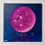 Roberto Mauri (1977) - Luna magenta sul mare notturno