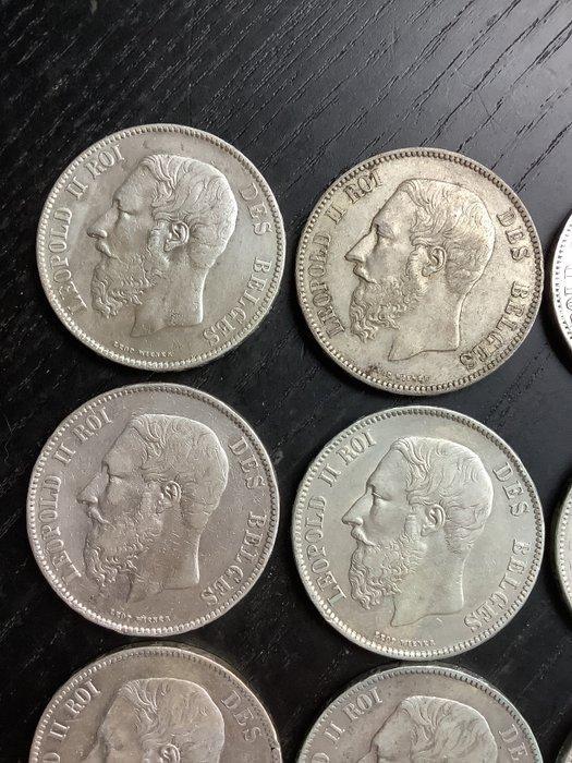 België. Leopold II. 5 Francs 1870 (Zonder Minimumprijs), Postzegels en Munten, Munten | Nederland