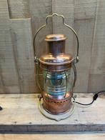 Rondom 360° Navigatielamp - Koper, Messing, Glas, Antiek en Kunst