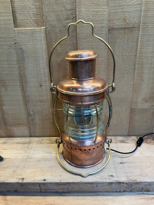 Rondom 360° Navigatielamp - Koper, Messing, Glas, Antiek en Kunst, Curiosa en Brocante