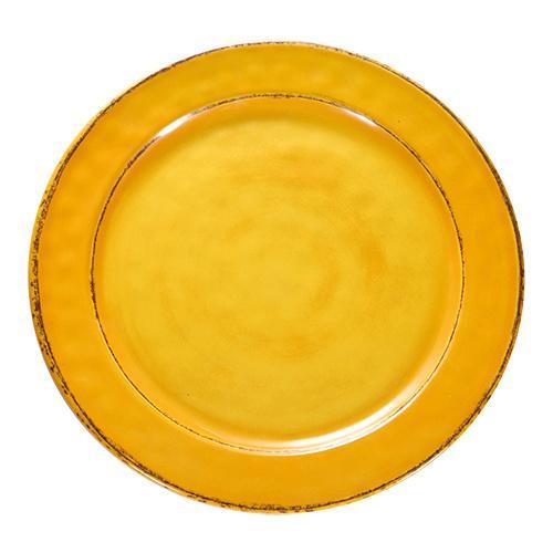 Bord | Melamine | Geel | Per Stuk | Ø280x25(h)mm EMGA, Zakelijke goederen, Horeca | Keukenapparatuur, Nieuw in verpakking, Verzenden