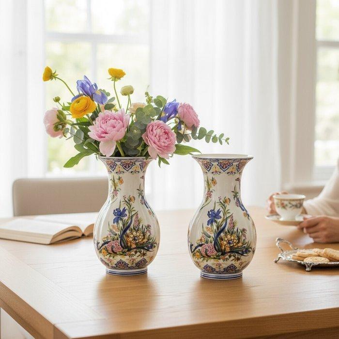 F.G. Ceramiche Artistiche Albisola - Vaas (2) - Paar mod., Antiek en Kunst, Antiek | Glaswerk en Kristal