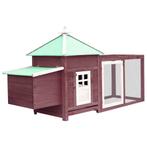 vidaXL Kippenhok met nestkast 190x72x102 massief vurenhout, Dieren en Toebehoren, Verzenden, Nieuw