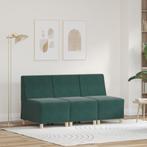vidaXL Sofa Stoelen 3 pcs Donkergroen 55 x 74 x 82 cm, Verzenden, Nieuw