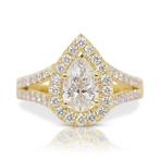 Ring - 18 karaat Geel goud -  1.81ct. tw. Diamant, Handtassen en Accessoires, Ringen, Nieuw
