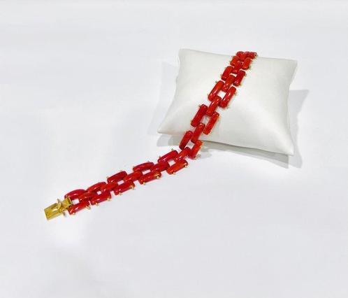 Zonder Minimumprijs - Armband Zilver Koraal, Handtassen en Accessoires, Armbanden